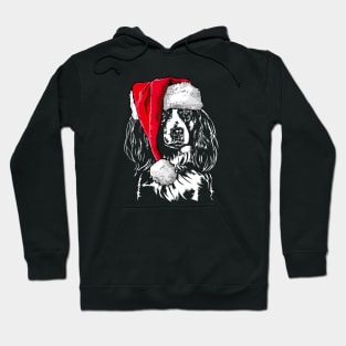 Funny Nederlandse Kooikerhondje Santa Christmas dog mom gift Hoodie